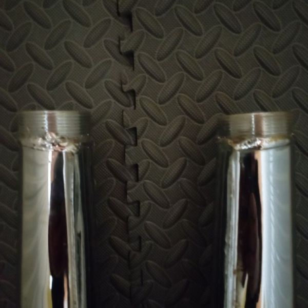 Exhaust pipe for Dnepr motorcycle, pair